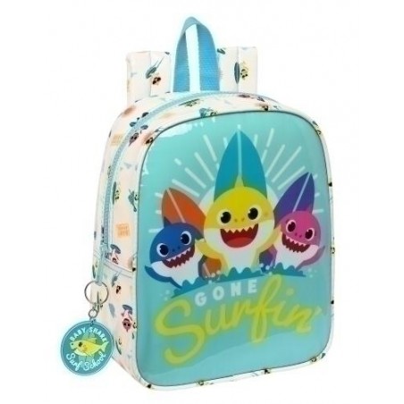 Mochila baby shark guardería adaptable a carro