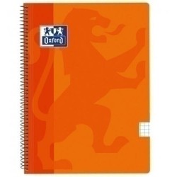 Bloc oxford school tapa pp cuadricula 5x5 naranja
