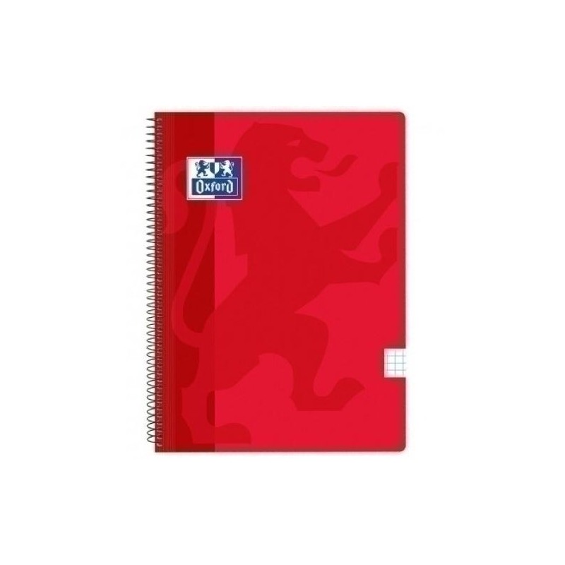 Bloc oxford school tapa pp cuadricula 5x5 rojo Bloc oxford school tapa pp cuadricula 5x5 rojo