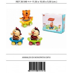 Animalitos en monopatin