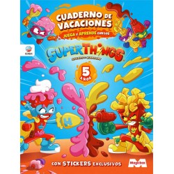 Cuaderno de Vacaciones juega y aprende Superthings