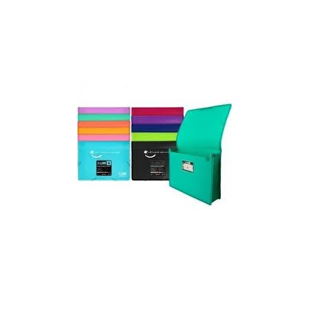 Carpeta Gomas Folio PP naranja Like Grafoplás