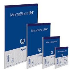 Bloc notas A6 liso 80 hojas 60 gramos memoblock