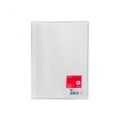 Carpeta 50 fundas A4 poliplás transparente
