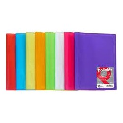 Carpeta 40 fundas A4 poliplás menta