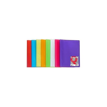 Carpeta 40 fundas A4 poliplás menta
