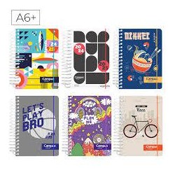 Agenda Escolar Espiral A6  Dia Pagina Campus Estan