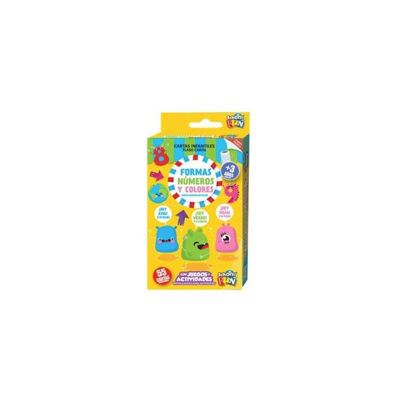 Formas numeros y colores  cartas infantiles