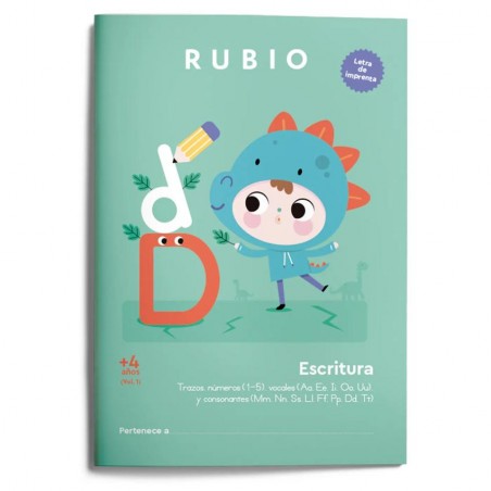 Esccritura con letra de imprenta   4 años
