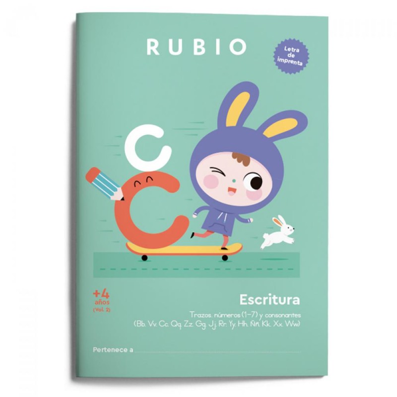 Escritura con letra de imprenta   4 años