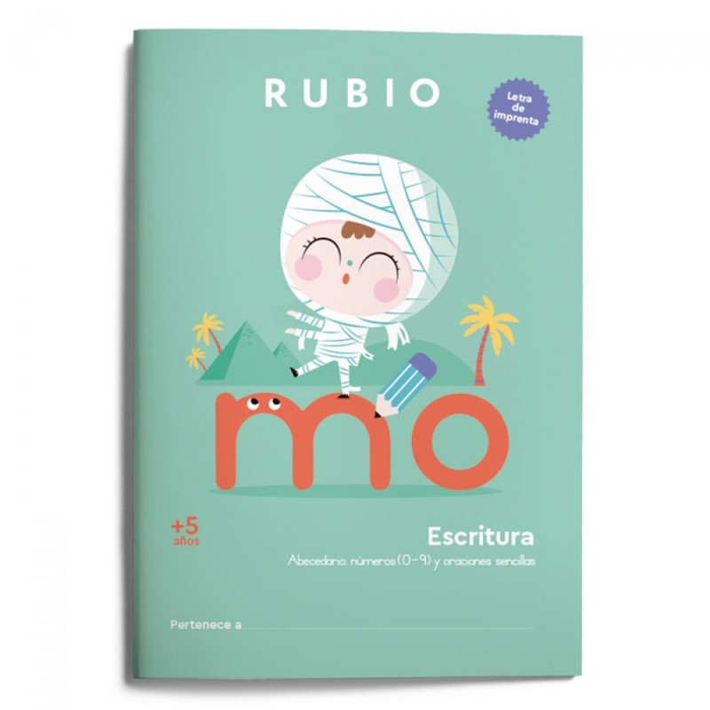 Escritura con letra de imprenta   5 años