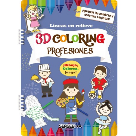 Profesiones 3D coloring