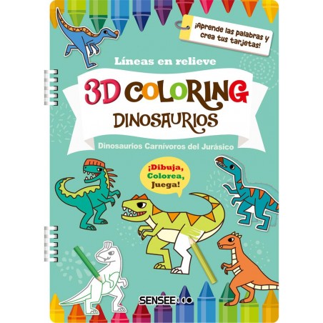 Dinosaurios 3D coloring