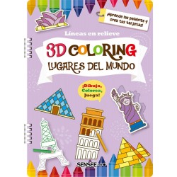 Lugares del mundo 3D coloring