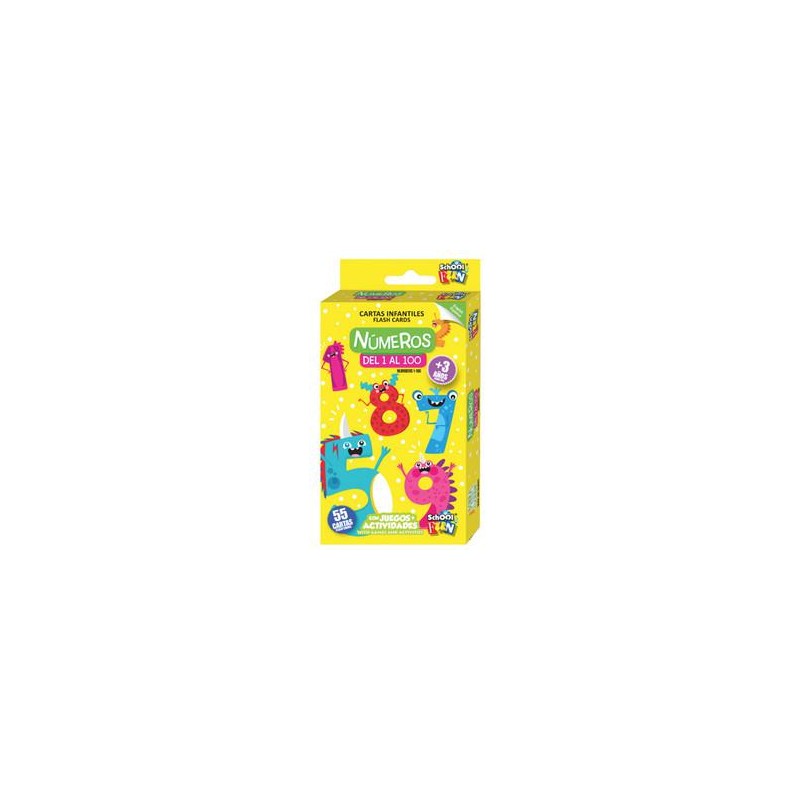 Numeros del 1 al 100  cartas infantiles