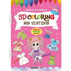 Mis vestidos 3D coloring