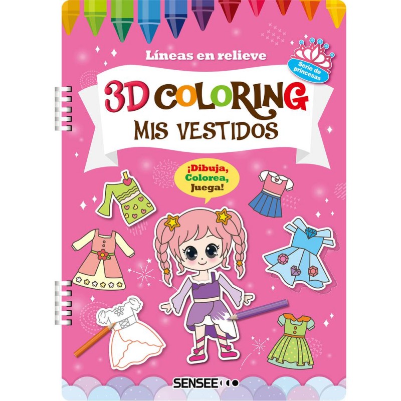 Mis vestidos 3D coloring Mis vestidos 3D coloring