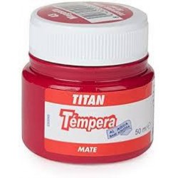 Tempera titan rojo 50 ml