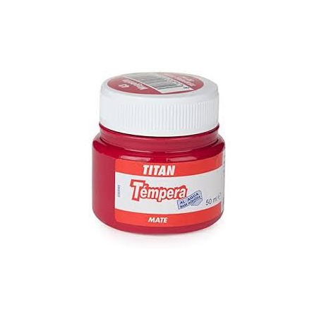 Tempera titan rojo 50 ml