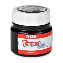Tempera titan negro 50 ml