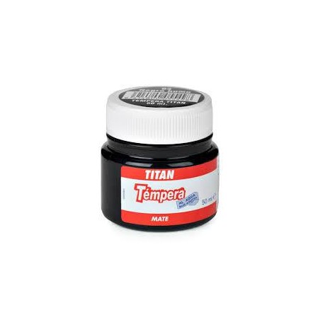 Tempera titan negro 50 ml
