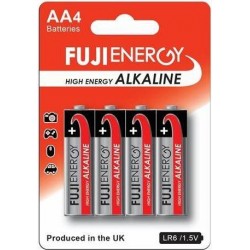Blister 4 pilas AA alcalinas fufjienergy LR06 