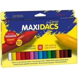 Ceras maxidacs blandas 15 colores alpino