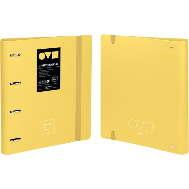 Carpebook 4D35 A4 Unequal Minimal amarillo