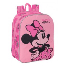 Mochila guardería minnie mouse adaptable a carro