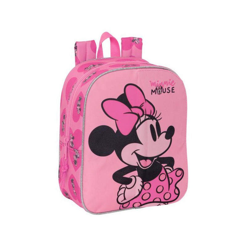 Mochila guardería minnie mouse adaptable a carro