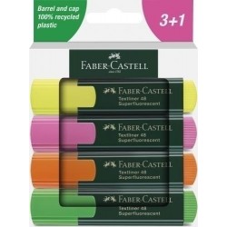 Estuche marcadores fluor faber-castell 3 1