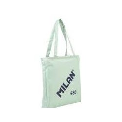 Bolso milan 430 shooper tela cremallera verde
