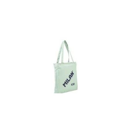 Bolso milan 430 shooper tela cremallera verde