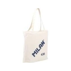 Bolso milan 430 shooper tela cremallera beige