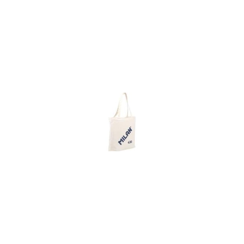 Bolso milan 430 shooper tela cremallera beige