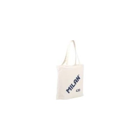 Bolso milan 430 shooper tela cremallera beige