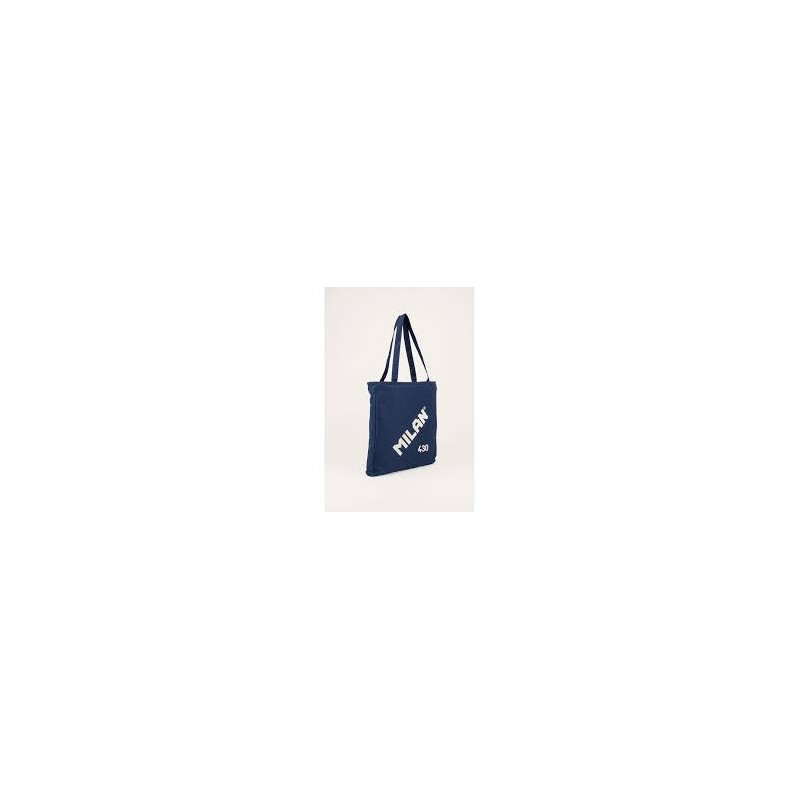 Bolso milan 430 shooper tela cremallera azul