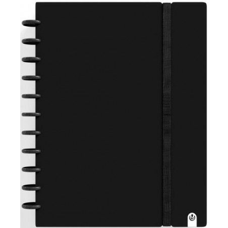 Cuaderno ingeniox A4 80 hojas cuadricula 5x5 negro