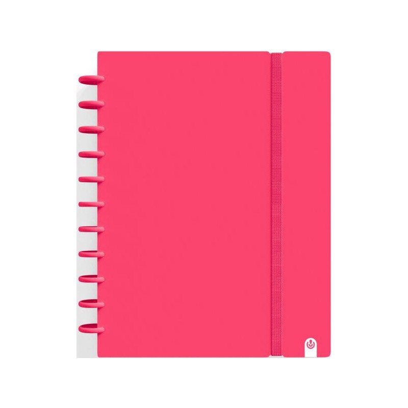 Cuaderno ingeniox A4 80 hojas cuadricula 5x5 rojo