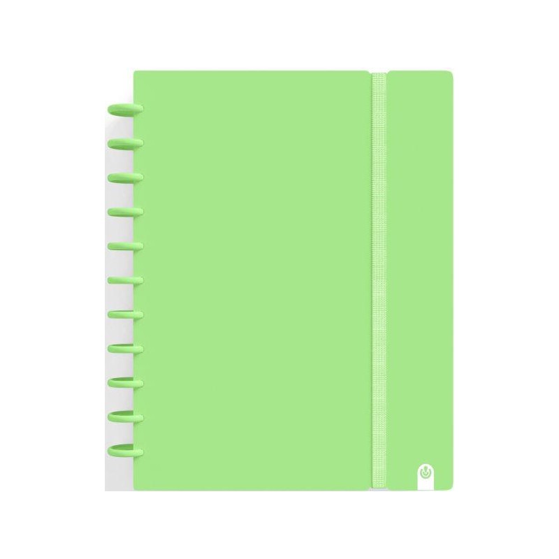 Cuaderno ingeniox A4 cuadro 5x5 verde pastel