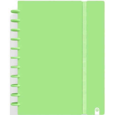 Cuaderno ingeniox A4 cuadro 5x5 verde pastel