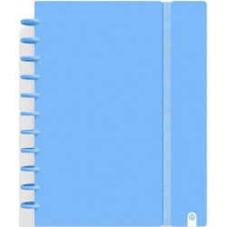 Cuaderno ingeniox A4 80 h cuadro 5x5 azul pastel