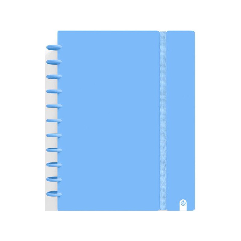 Cuaderno ingeniox A4 80 h cuadro 5x5 azul pastel