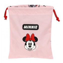 Saquito merienda minnie mouse me time 20x25cm
