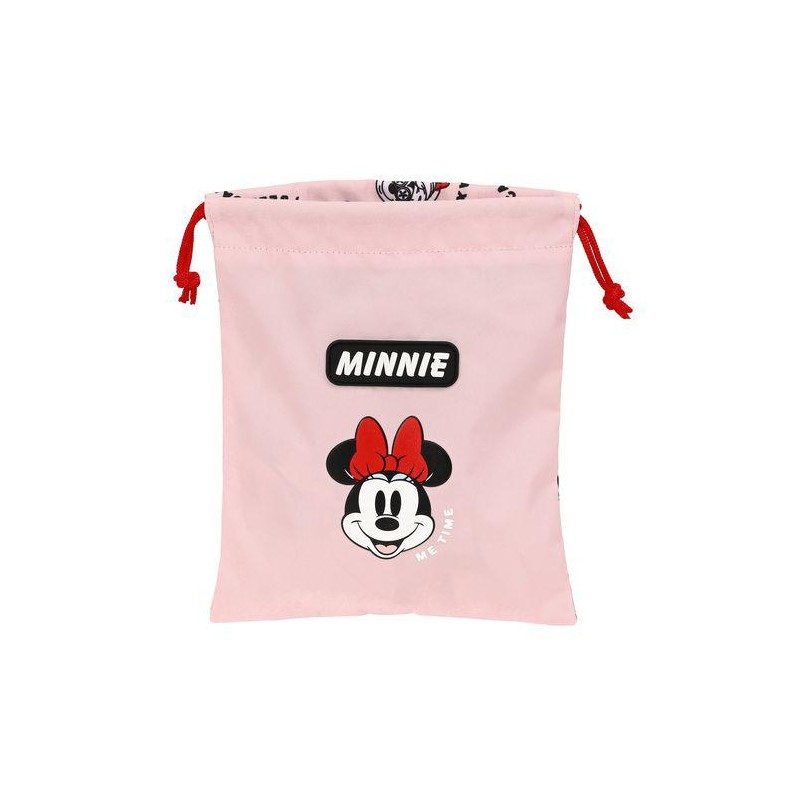 Saquito merienda minnie mouse me time 20x25cm