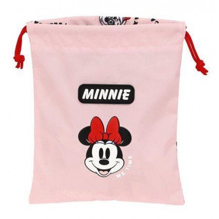 Saquito merienda minnie mouse me time 20x25cm
