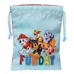 Saquito merienda paw patrol funday 20x25cm