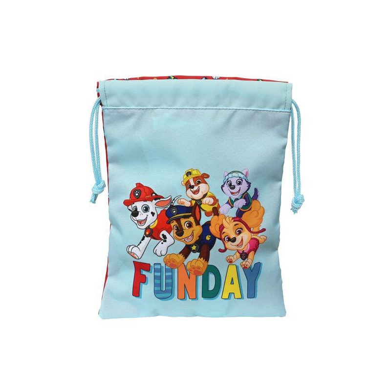 Saquito merienda paw patrol funday 20x25cm