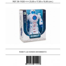 Robot con luz  sonido y movimiento