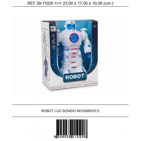 Robot con luz  sonido y movimiento